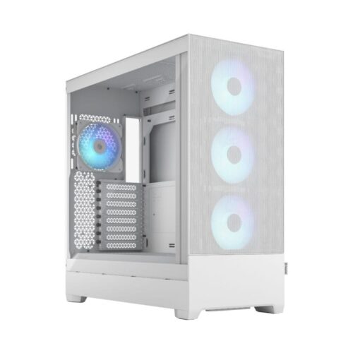 Fractal Design Pop XL Air RGB White TG Clear Tint ATX Case RGB Fans - Pop XL Air RGB White TG Clear Tint