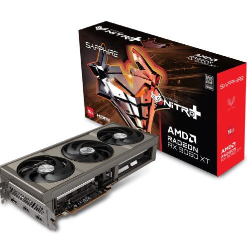 SAPPHIRE NITRO+ AMD Radeon RX 9060 XT 16GB GDDR6 Graphics Card with RDNA 4 Architecture and Tri-X Cooling - SPR-11350-01-20G