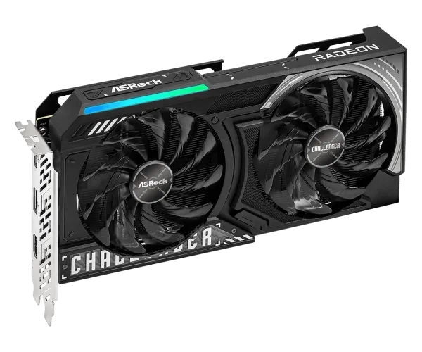 Radeon RX 9060 XT Challenger 16GB OC(L3) ASRock Radeon RX 9060 XT Challenger 16GB GDDR6 OC Graphics Card with RDNA 4 Architecture and Dual-Fan Cooling - RX9060XT CL 16GO