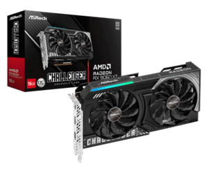 ASRock Radeon RX 9060 XT Challenger 16GB GDDR6 OC Graphics Card with RDNA 4 Architecture and Dual-Fan Cooling - RX9060XT CL 16GO