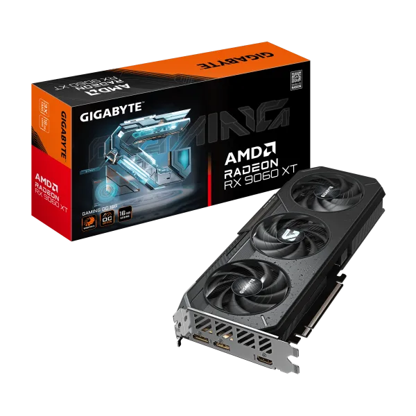 Gigabyte AMD Radeon RX 9060 XT GAMING OC 16G 16GB GDDR6 Graphics Card - GV-R9060XTGAMING-OC-16GD