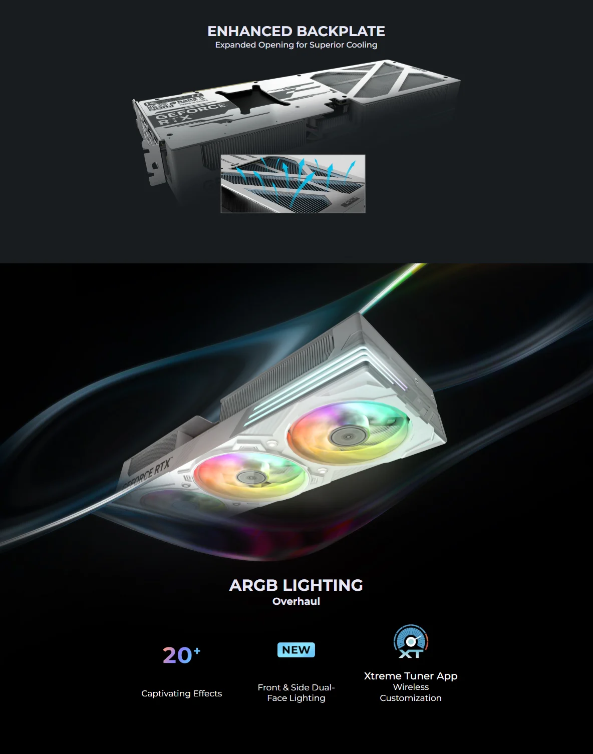 GALAX RTX 5080 EX Gamer White 1-Click OC 16GB GDDR7 Blackwell Graphics Card Triple Fan DLSS 4 ARGB - 58NZN6MDBZWH