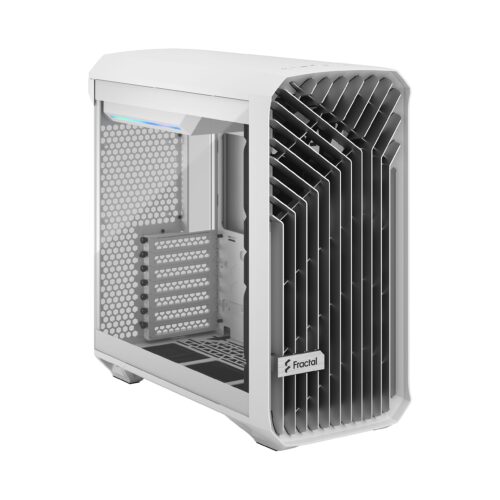 Fractal Design Torrent Compact RGB White TG Clear Tint ATX Case RGB Fans - 843276105259
