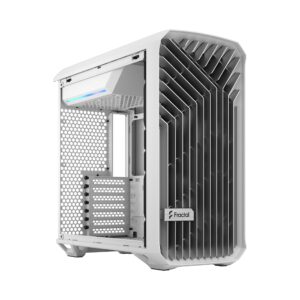 Fractal Design Torrent White TG Clear Tint ATX Case RGB Fans - 843276102302