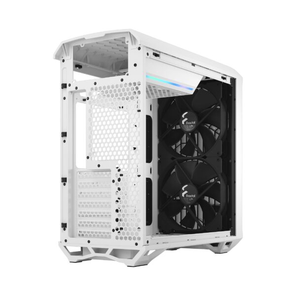 Fractal Design Torrent White TG Clear Tint ATX Case RGB Fans - 843276102302