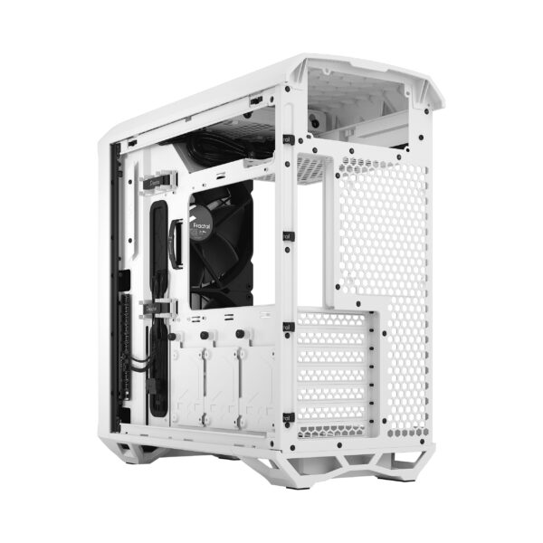 Fractal Design Torrent White TG Clear Tint ATX Case RGB Fans - 843276102302