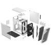 Fractal Design Torrent White TG Clear Tint ATX Case RGB Fans - 843276102302