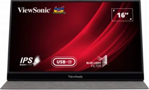 ViewSonic VG1655 16” 60Hz Full HD USB-C Portable Business Monitor - VG1655