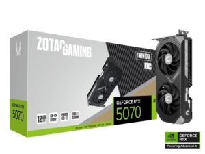 ZOTAC GAMING GeForce RTX 5070 Twin Edge OC 12GB GDDR7 Graphics Card - ZT-B50700H-10P