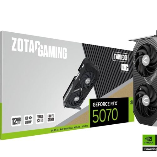 ZOTAC GAMING GeForce RTX 5070 Twin Edge OC 12GB GDDR7 Graphics Card - ZT-B50700H-10P