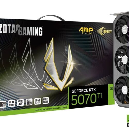 ZOTAC GAMING GeForce RTX 5070 Ti AMP Extreme INFINITY 16GB GDDR7 Graphics Card - ZT-B50710B-10P