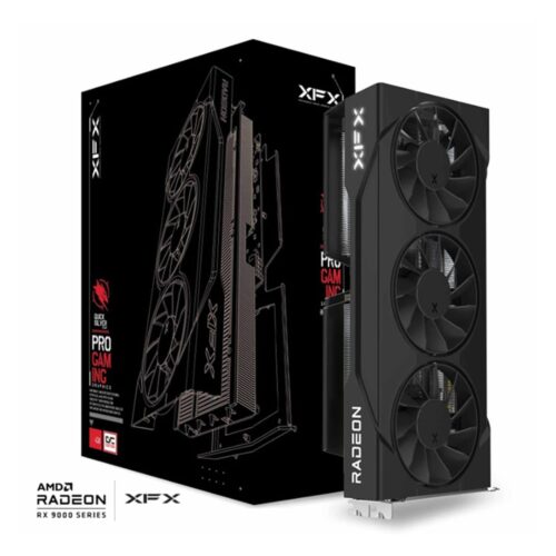 XFX Swift AMD Radeon RX 9060 XT OC Black Triple Fan Gaming Edition 16GB GDDR6 Graphics Card - RX-96TS316B7