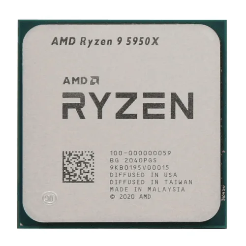 AMD Ryzen 9 5950X 16-Core 32-Thread Tray Type Desktop Processor with Zen 3 Architecture - 100-000000059 (2 Years Warranty)