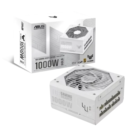 ASUS TUF Gaming 1000W 80+ Gold White Fully Modular PSU - TUF-GAMING-1000G-WHITE