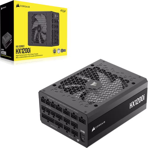 Corsair HX1200i Fully Modular Ultra-Low Noise 1200W ATX Power Supply with 80 PLUS Platinum and PCIe 5.1 - CS-CP-9020307-NA