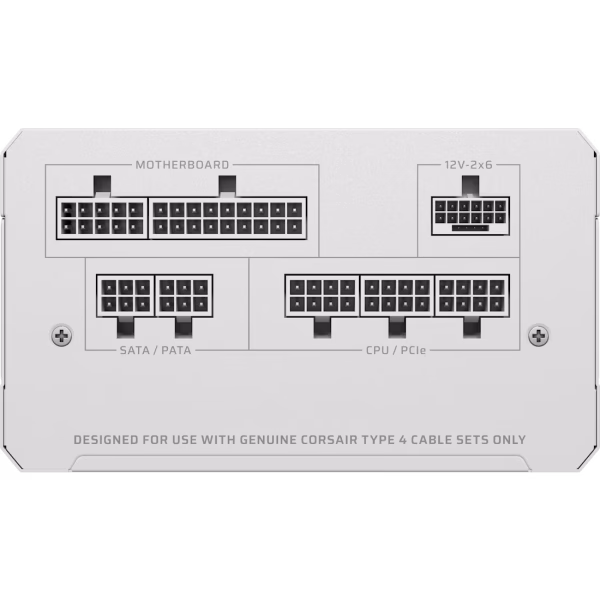 Corsair RMe Series RM750e Fully Modular Low-Noise 750W ATX Power Supply White with 80 PLUS Gold and PCIe 5.1 - CS-CP-9020292-NA