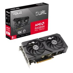 ASUS Dual Radeon RX 7600 EVO OC Edition 8GB GDDR6 Graphics Card with RDNA 3 Architecture and Dual-Fan Cooling - DUAL-RX7600-O8G-EVO