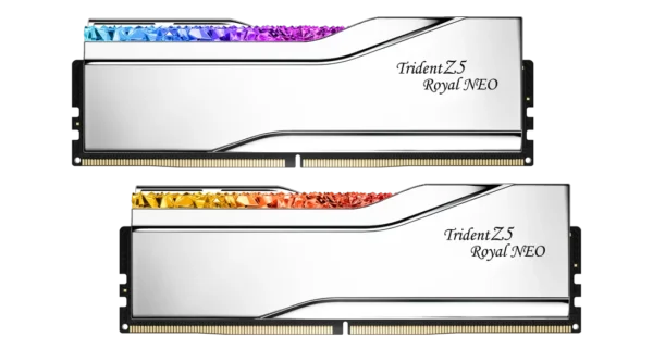 G.SKILL Trident Z5 Royal Neo DDR5-6000 64GB (2x32GB) Dual Channel Memory Kit with AMD EXPO and RGB Lighting - F5-6000J2836G32GX2-TR5NS