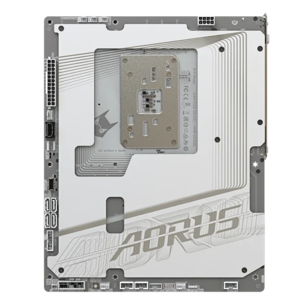 Gigabyte B650E AORUS STEALTH ICE ATX Motherboard, AM5, DDR5 8000(OC), PCIe 5.0, Wi-Fi 7, USB-C 40Gbps, Reverse Connector, White - GA-B650E-A-STEALTH-ICE
