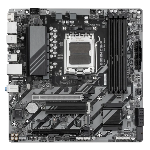 GIGABYTE B850M D3HP Micro ATX AM5 Motherboard with DDR5 8200MHz and PCIe 5.0 - GA-B850M-D3HP