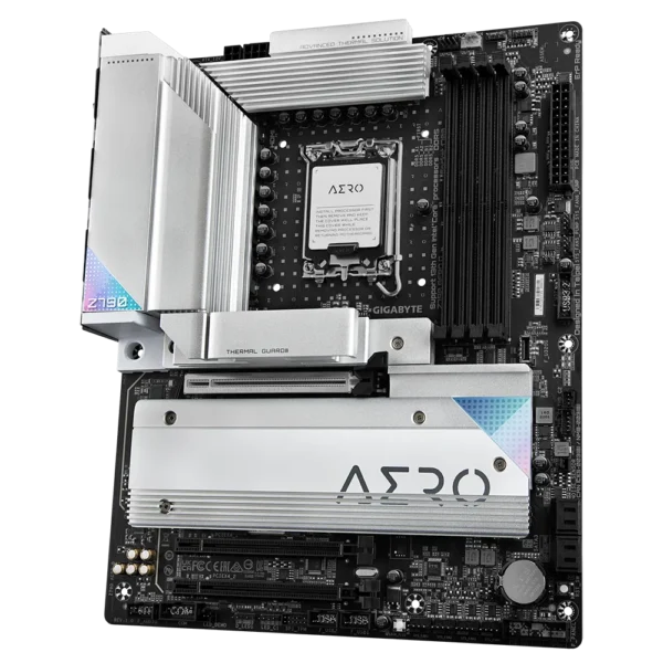 Gigabyte Z790 AERO G ATX Motherboard, LGA1700, DDR5 7600(O.C.), PCIe 5.0, 5x M.2, VisionLINK USB-C, Wi-Fi 6E, Q-Flash Plus - GA-Z790-AERO-G (rev. 1.0)