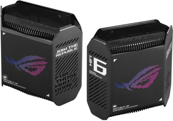 ASUS ROG Rapture GT6 AX10000 Tri-Band WiFi 6 Mesh System 2-Pack Black - GT6(B-2-PK)