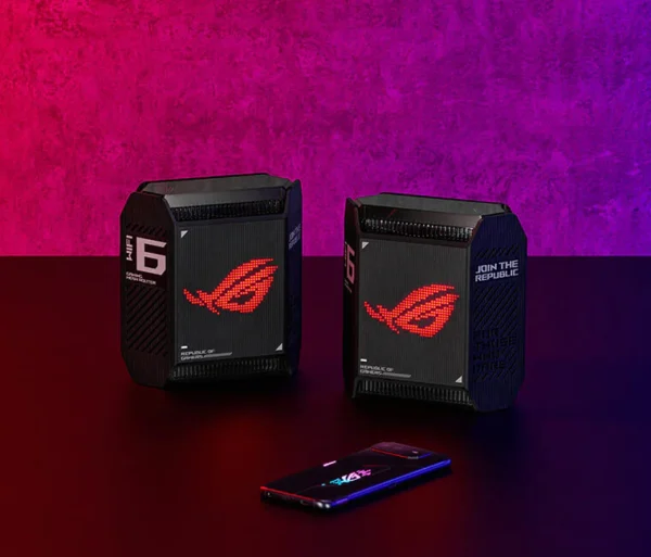 ASUS ROG Rapture GT6 AX10000 Tri-Band WiFi 6 Mesh System 2-Pack Black - GT6(B-2-PK)