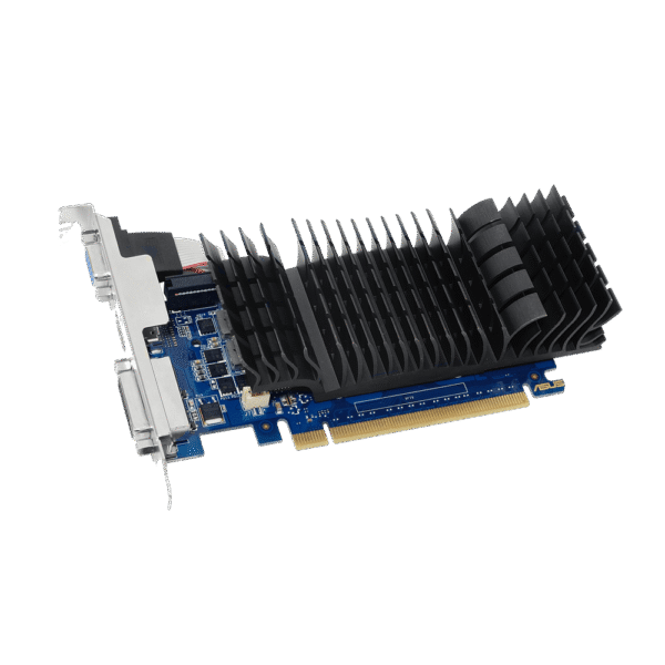ASUS GeForce GT 730 2GB GDDR5 Low Profile Graphics Card with Silent 0dB Cooling for HTPC Builds - GT730-SL-2GD5-BRK