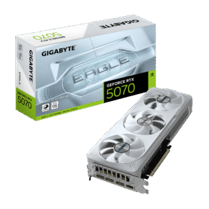 GIGABYTE GeForce RTX 5070 EAGLE OC ICE SFF 12GB GDDR7 Graphics Card with Blackwell Architecture and WINDFORCE Cooling - GV-N5070EAGLEOC-ICE-12GD