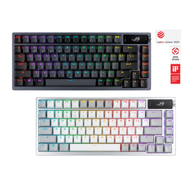 ASUS ROG Azoth White NX Mechanical Keyboard PBT Keycaps - M701 ROG AZOTH/NXSW/US/PBT/WHT