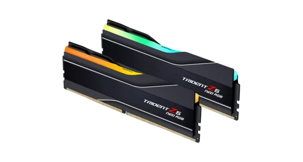 G.SKILL Trident Z5 Neo RGB Series (AMD Expo) DDR5 RAM 32GB (2x16GB) 8000MT/s CL38-48-48-128 1.45V Desktop Computer Memory UDIMM - Matte Black (F5-8000J3848H16GX2-TZ5NR)