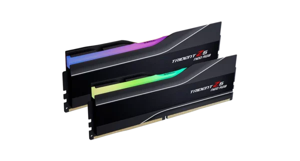 G.SKILL Trident Z5 Neo RGB Series (AMD Expo) DDR5 RAM 32GB (2x16GB) 8000MT/s CL38-48-48-128 1.45V Desktop Computer Memory UDIMM - Matte Black (F5-8000J3848H16GX2-TZ5NR)