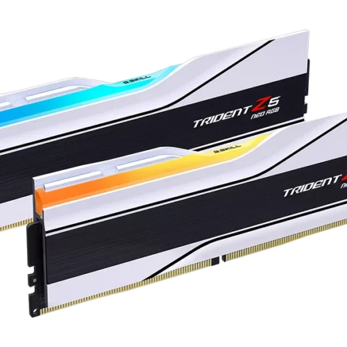 G.SKILL Trident Z5 Neo RGB Series (AMD Expo) DDR5 RAM 32GB (2x16GB) 8000MT/s CL38-48-48-128 1.45V White Desktop Computer Memory UDIMM - Matte White (F5-8000J3848H16GX2-TZ5NRW)