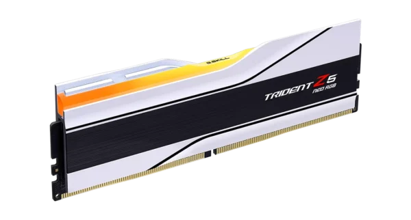 G.SKILL Trident Z5 Neo RGB Series (AMD Expo) DDR5 RAM 32GB (2x16GB) 8000MT/s CL38-48-48-128 1.45V White Desktop Computer Memory UDIMM - Matte White (F5-8000J3848H16GX2-TZ5NRW)