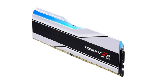 G.SKILL Trident Z5 Neo RGB Series (AMD Expo) DDR5 RAM 32GB (2x16GB) 8000MT/s CL38-48-48-128 1.45V White Desktop Computer Memory UDIMM - Matte White (F5-8000J3848H16GX2-TZ5NRW)