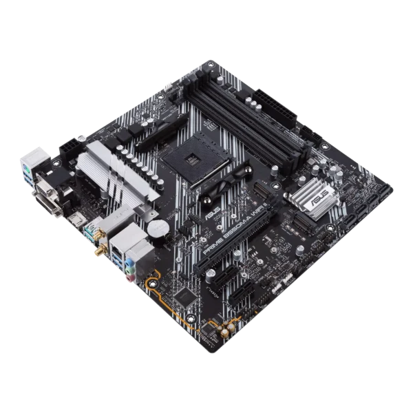 ASUS Prime B550M-A WiFi II AM4 Micro ATX Motherboard with AMD B550 Chipset, DDR4 4866(O.C.), PCIe 4.0, Wi-Fi 6, AURA Sync - PRIME B550M-A WIFI II