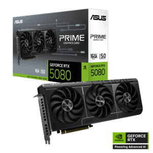 ASUS PRIME GeForce RTX 5080 16GB GDDR7 SFF-Ready Graphics Card with Blackwell Architecture and Triple-Fan Cooling - PRIME-RTX5080-16G