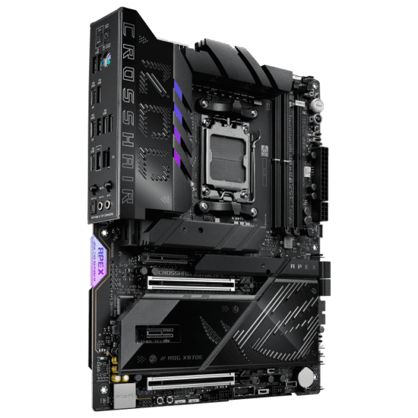 ROG CROSSHAIR X870E APEX 2 ASUS ROG Crosshair X870E Apex AM5 ATX Motherboard with AMD X870E Chipset, DDR5 9600+(OC), PCIe 5.0, Wi-Fi 7, USB4, Aura Sync - ROG CROSSHAIR X870E APEX