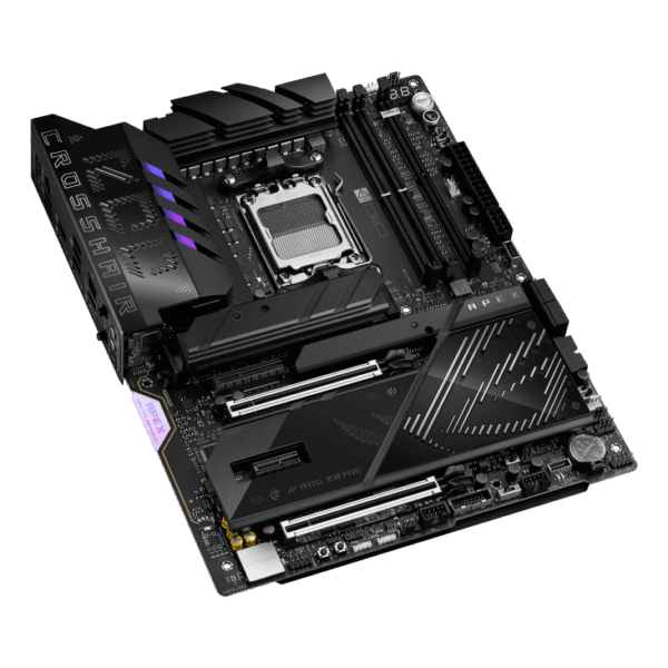ROG CROSSHAIR X870E APEX 5 ASUS ROG Crosshair X870E Apex AM5 ATX Motherboard with AMD X870E Chipset, DDR5 9600+(OC), PCIe 5.0, Wi-Fi 7, USB4, Aura Sync - ROG CROSSHAIR X870E APEX
