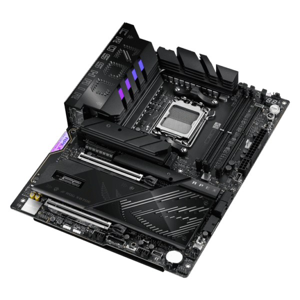 ROG CROSSHAIR X870E APEX 6 ASUS ROG Crosshair X870E Apex AM5 ATX Motherboard with AMD X870E Chipset, DDR5 9600+(OC), PCIe 5.0, Wi-Fi 7, USB4, Aura Sync - ROG CROSSHAIR X870E APEX