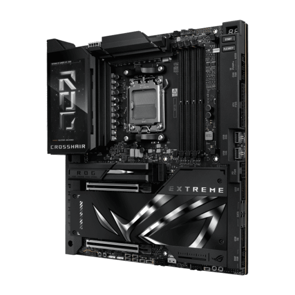 ASUS ROG Crosshair X870E Extreme AM5 E-ATX Motherboard with AMD X870E Chipset, DDR5 9000+(OC), PCIe 5.0, Wi-Fi 7, USB4, 5" LCD, Aura Sync - ROG CROSSHAIR X870E EXTREME