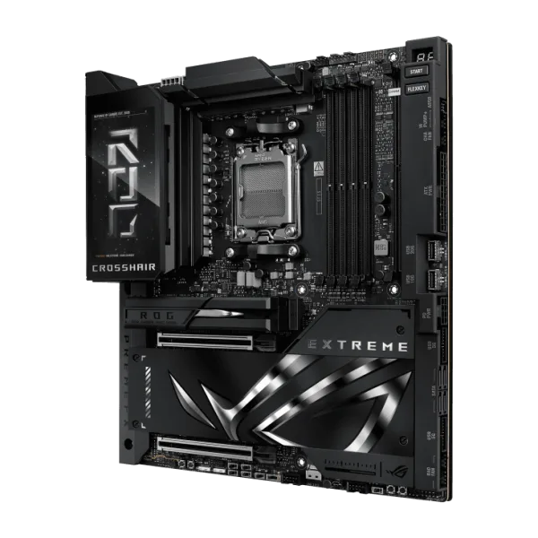ASUS ROG Crosshair X870E Extreme AM5 E-ATX Motherboard with AMD X870E Chipset, DDR5 9000+(OC), PCIe 5.0, Wi-Fi 7, USB4, 5" LCD, Aura Sync - ROG CROSSHAIR X870E EXTREME