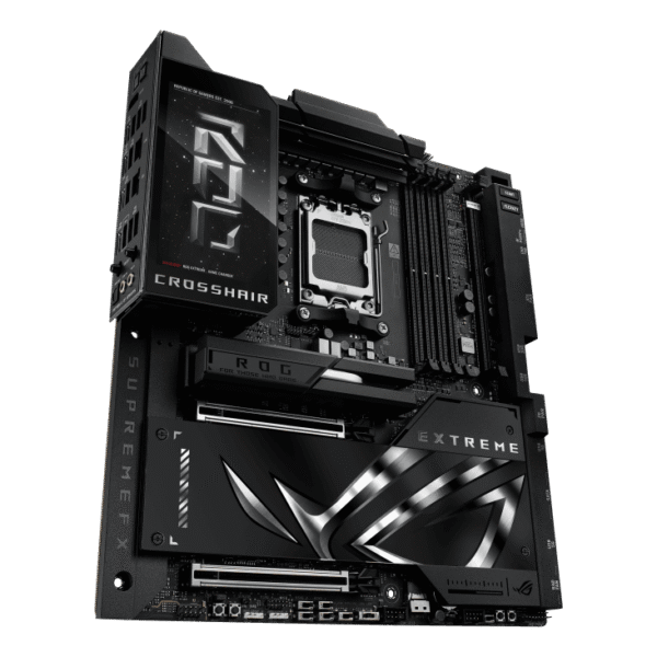ASUS ROG Crosshair X870E Extreme AM5 E-ATX Motherboard with AMD X870E Chipset, DDR5 9000+(OC), PCIe 5.0, Wi-Fi 7, USB4, 5" LCD, Aura Sync - ROG CROSSHAIR X870E EXTREME
