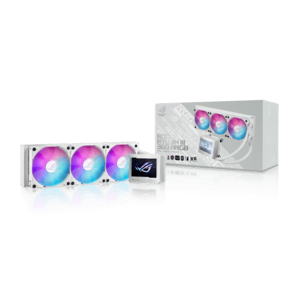 ROG RYUJIN III 360 ARGB WHT 7 ASUS ROG Ryujin III 360 ARGB White AIO Cooler Asetek ARGB - ROG RYUJIN III 360 ARGB WHT