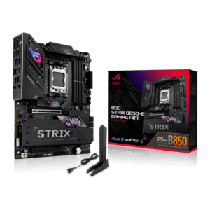ASUS ROG Strix B850-E Gaming WiFi AM5 ATX Motherboard with AMD B850 Chipset, DDR5 8000+MT/s, PCIe 5.0, WiFi 7, USB4, AI Overclocking - ROG STRIX B850-E GAMING WIFI