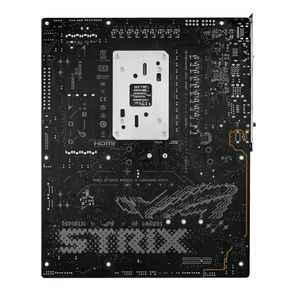 ASUS ROG Strix B850-E Gaming WiFi AM5 ATX Motherboard with AMD B850 Chipset, DDR5 8000+MT/s, PCIe 5.0, WiFi 7, USB4, AI Overclocking - ROG STRIX B850-E GAMING WIFI