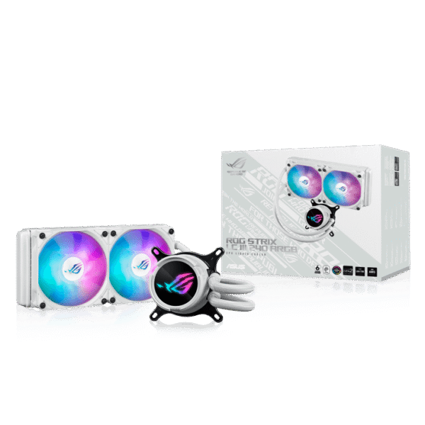 ROG STRIX LC III 240 ARGB WHT 1 ASUS ROG Strix LC III 240 ARGB White AIO Cooler Asetek ARGB - ROG STRIX LC III 240 ARGB WHT