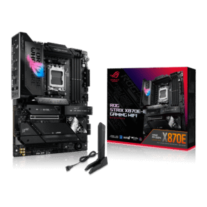 ASUS ROG Strix X870E-E Gaming WiFi AM5 ATX Motherboard with AMD X870E Chipset, DDR5 8000+MT/s, PCIe 5.0, WiFi 7, USB4, AI Overclocking - ROG STRIX X870E-E GAMING WIFI