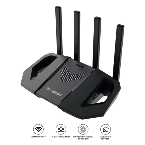 ASUS TUF-BE3600 Dual Band WiFi 7 AiMesh Extendable Router - TUF-BE3600