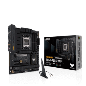 ASUS TUF Gaming B650-Plus WiFi AM5 ATX Motherboard with AMD B650 Chipset, DDR5 7600+(OC), PCIe 5.0 M.2, Wi-Fi 6, USB 3.2 Gen 2x2, Aura Sync - TUF GAMING B650-PLUS WIFI